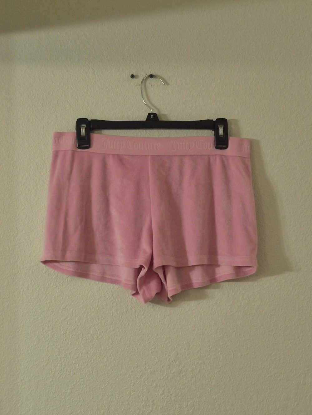 Juicy Couture Light Pink Velour Sleep Shorts
